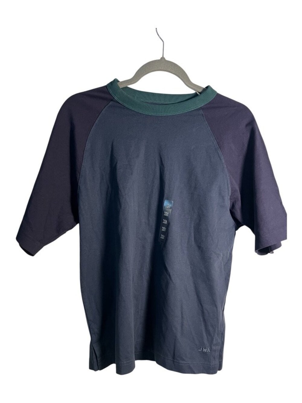 Uniqlo JW Anderson Raglan Tee NWT XS Navy Green Colorblock Unisex JWA Shirt